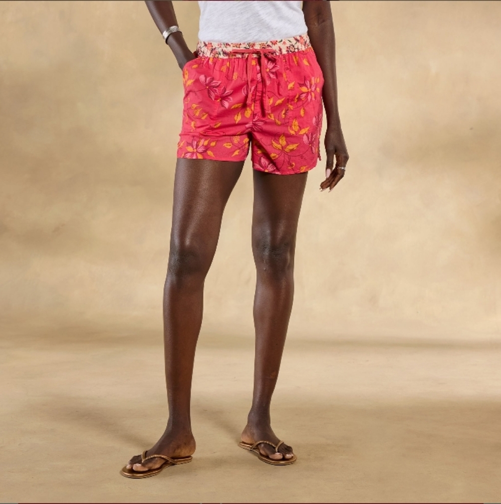 Sundance Kai Printed Cotton‎ Shorts Size S